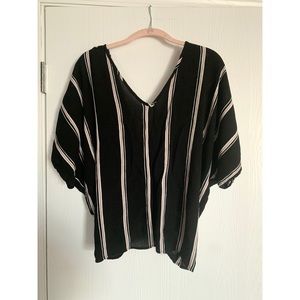 Never Worn Black Striped Top